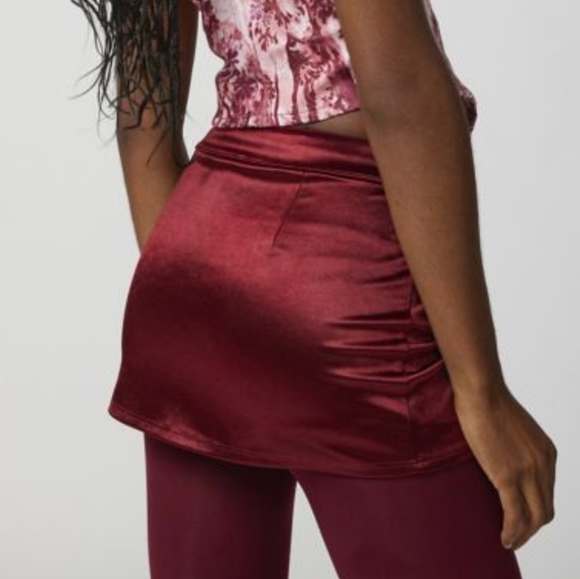 Satin Micro Mini Skort with Stretch - Picture 6 of 13